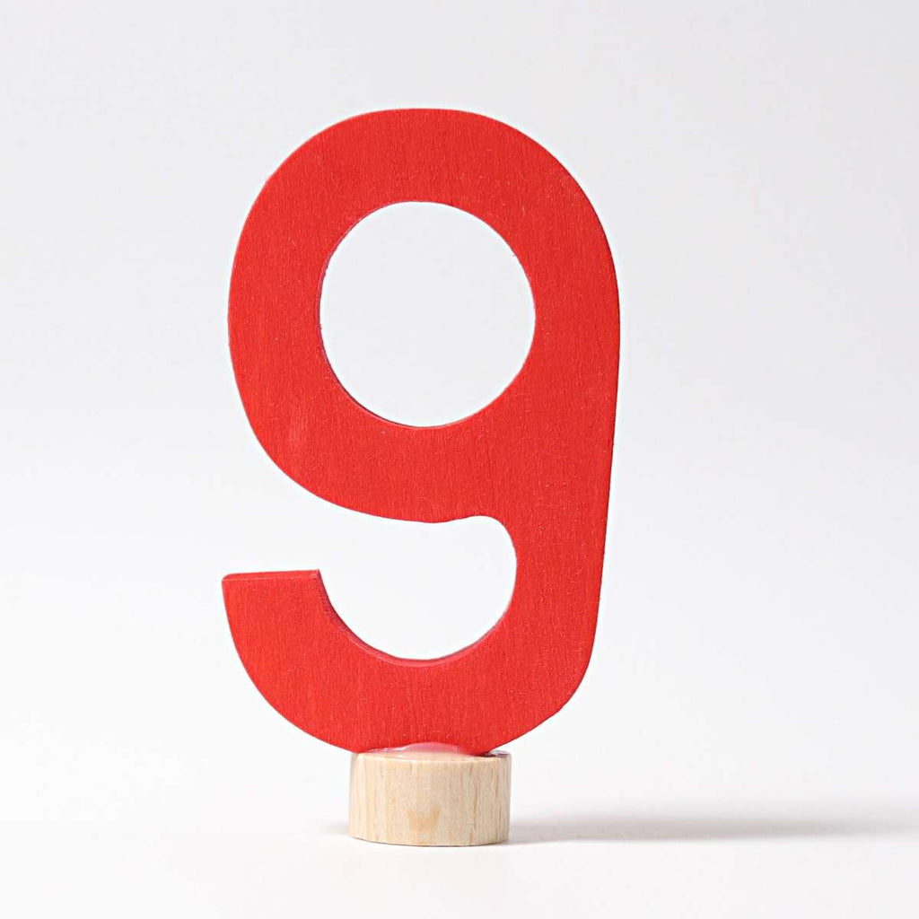 Grimm's Decorative Number 9 - vendor-unknown - Honeybee Toys