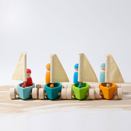 Grimm's Land Yachts Small, set of 4 - vendor-unknown - Honeybee Toys