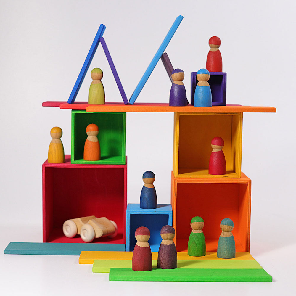 Grimm's Stacking Boxes Large Rainbow
