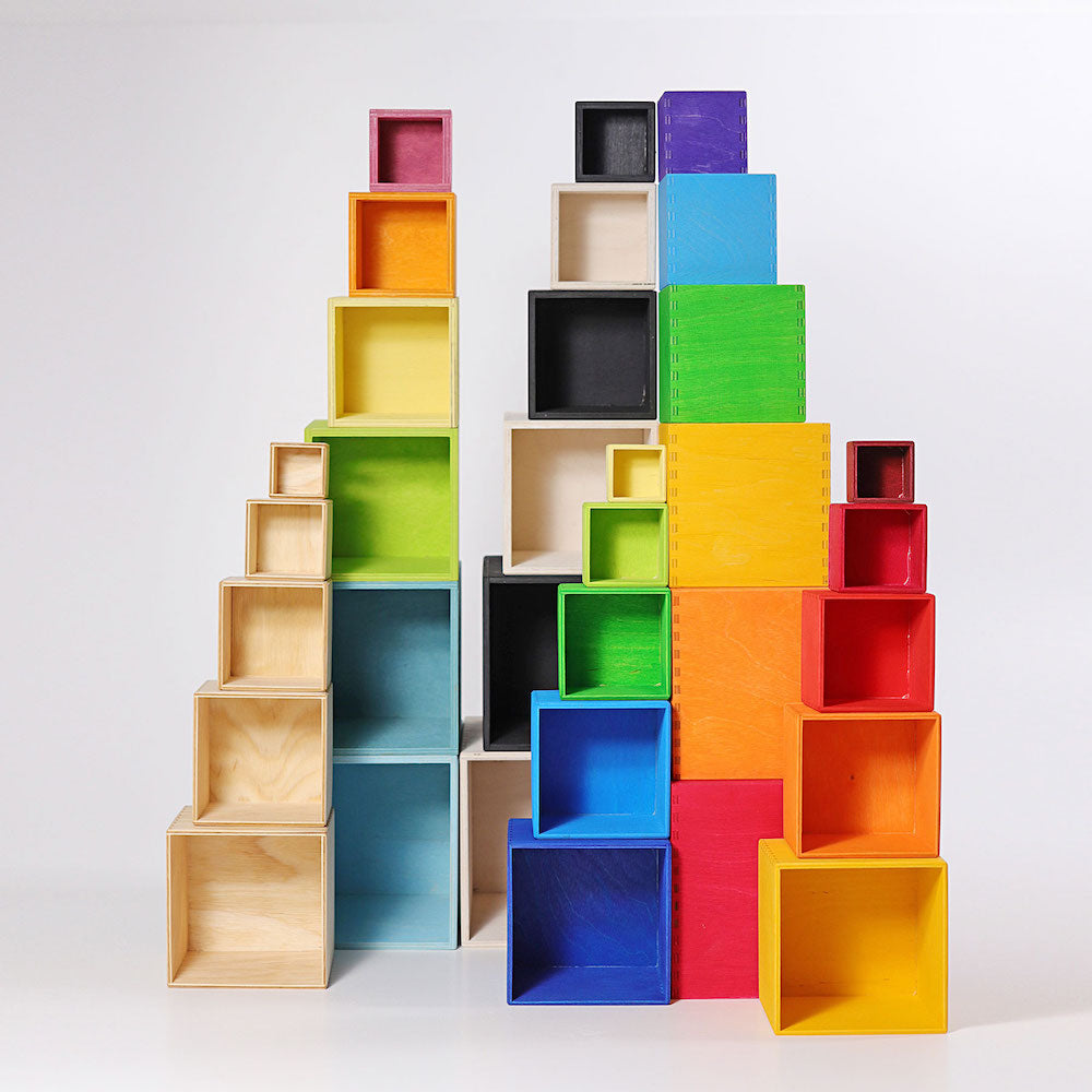 Grimm's Stacking Boxes Large Rainbow