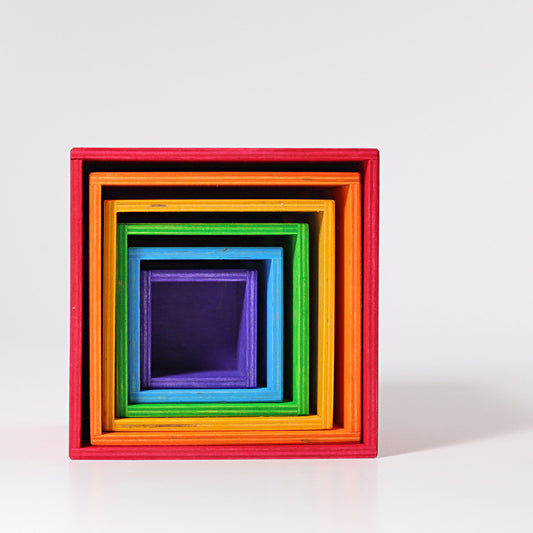 Grimm's Stacking Boxes Large Rainbow