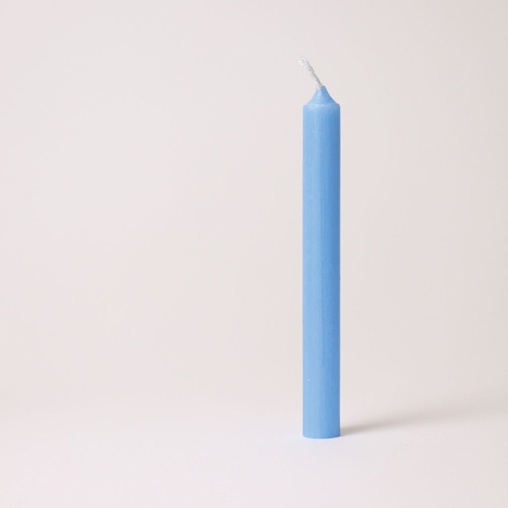 Grimm's Light Blue 10% Beeswax Candles pack of 12 - vendor-unknown - Honeybee Toys