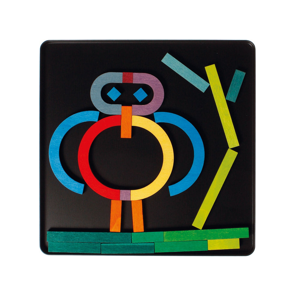 Grimm's Magnet Puzzle Alphabet Shapes - vendor-unknown - Honeybee Toys