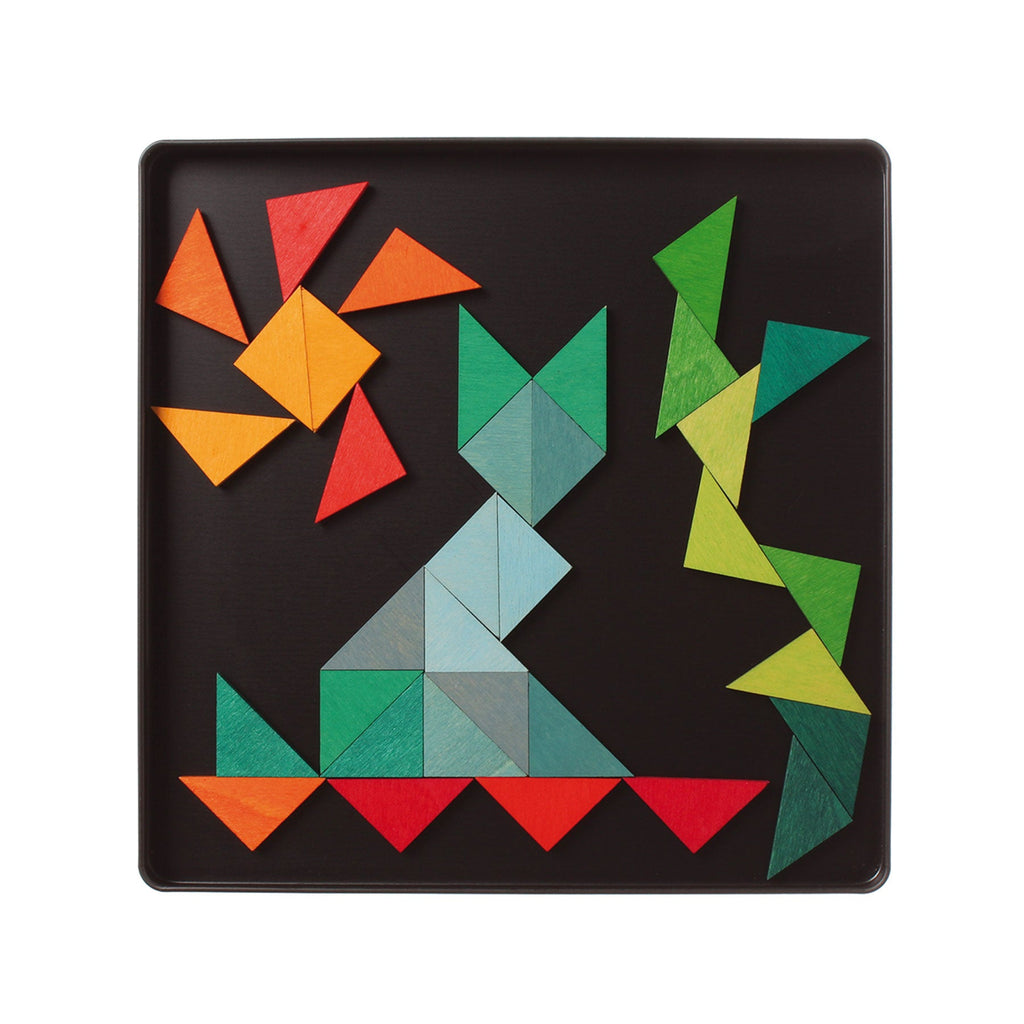 Grimm's Magnet Puzzle Mini Triangles - vendor-unknown - Honeybee Toys