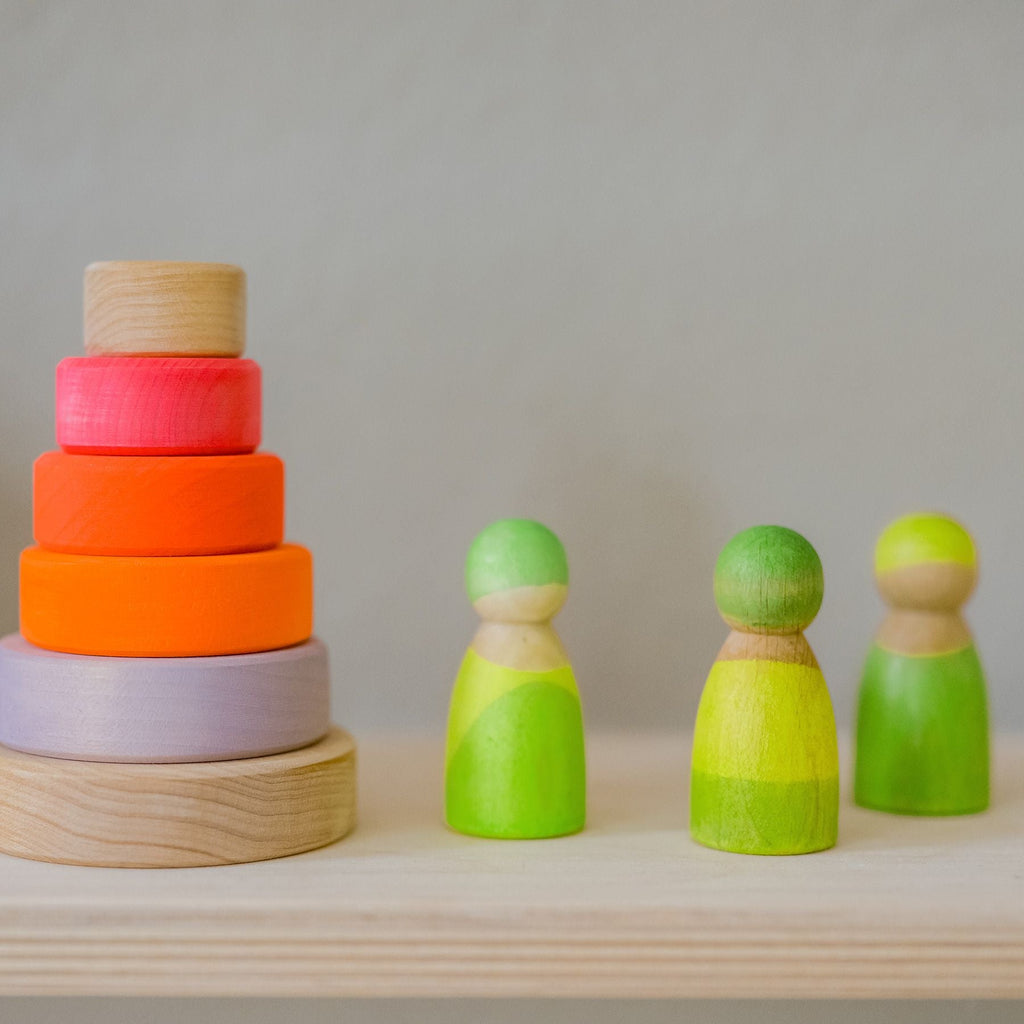 Grimm's Neon Friends Green (40% off Was $24.30 now $14.58) - vendor-unknown - Honeybee Toys
