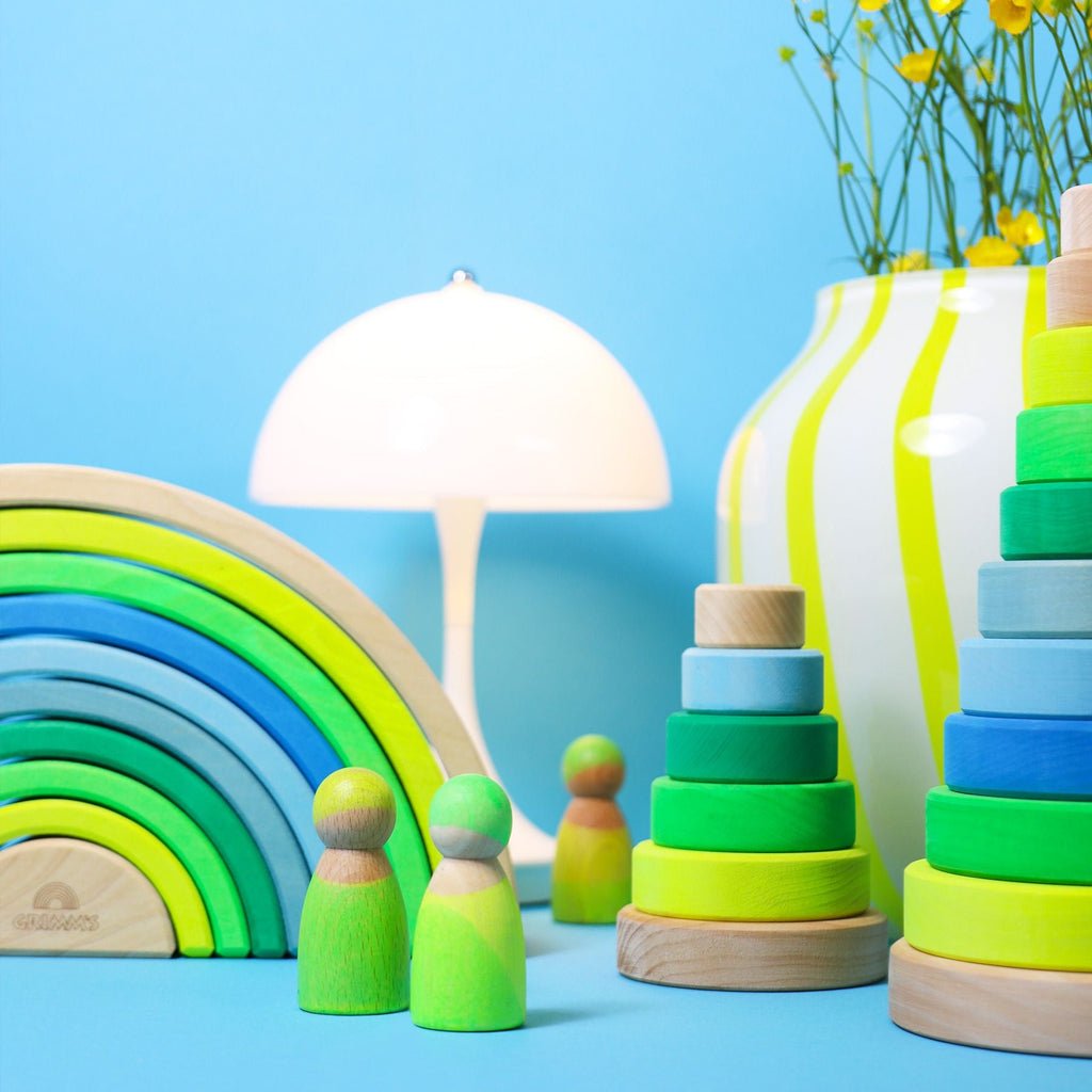 Grimm's Neon Friends Green (40% off Was $24.30 now $14.58) - vendor-unknown - Honeybee Toys