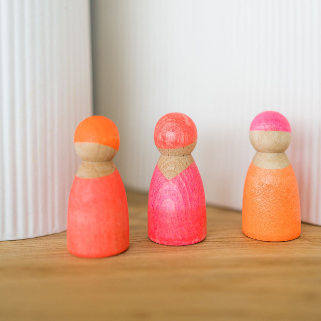 Grimm's Neon Friends Pink (40% off Was $24.30 now $14.58) - vendor-unknown - Honeybee Toys