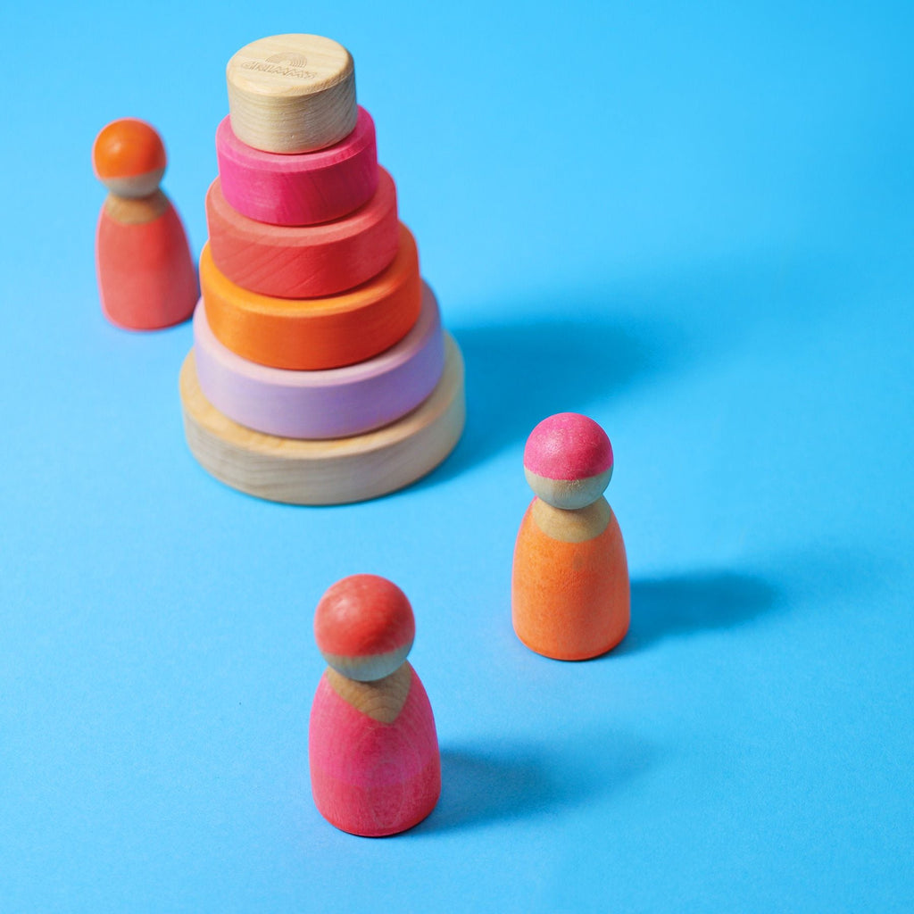 Grimm's Neon Friends Pink (40% off Was $24.30 now $14.58) - vendor-unknown - Honeybee Toys