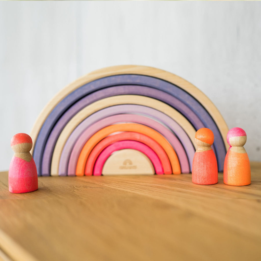Grimm's Neon Friends Pink (40% off Was $24.30 now $14.58) - vendor-unknown - Honeybee Toys