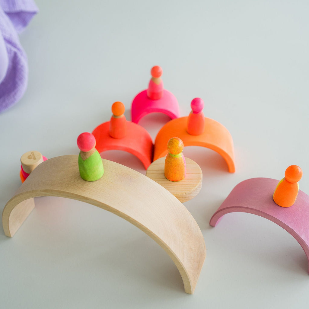 Grimm's Neon Friends Pink (40% off Was $24.30 now $14.58) - vendor-unknown - Honeybee Toys