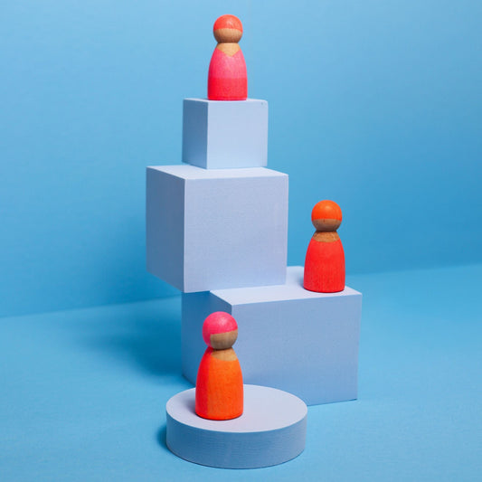 Grimm's Neon Friends Pink (40% off Was $24.30 now $14.58) - vendor-unknown - Honeybee Toys
