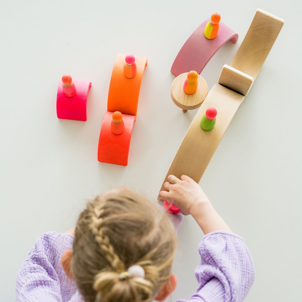 Grimm's Neon Friends Pink (40% off Was $24.30 now $14.58) - vendor-unknown - Honeybee Toys