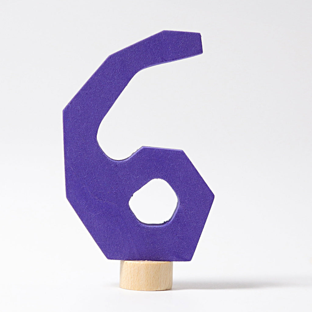 Grimm's Number Six Decoration - vendor-unknown - Honeybee Toys