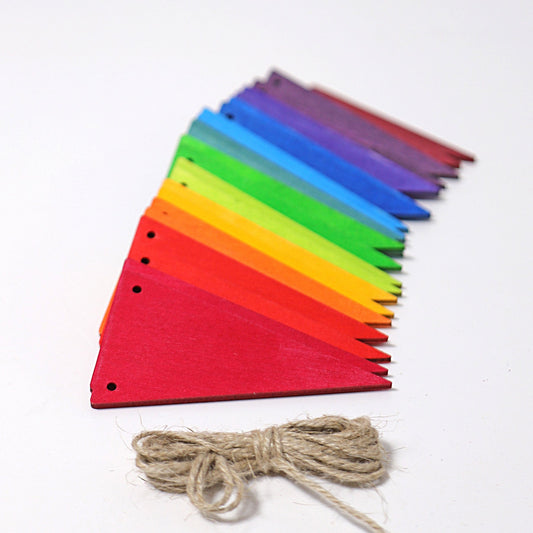 Grimm's Pennant Banner Rainbow - vendor-unknown - Honeybee Toys