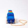 Grimm's Pullalong Truck Blue - vendor-unknown - Honeybee Toys