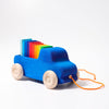 Grimm's Pullalong Truck Blue - vendor-unknown - Honeybee Toys
