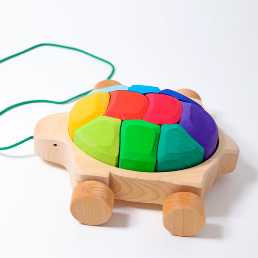 Grimm's Pullalong Turtle - vendor-unknown - Honeybee Toys