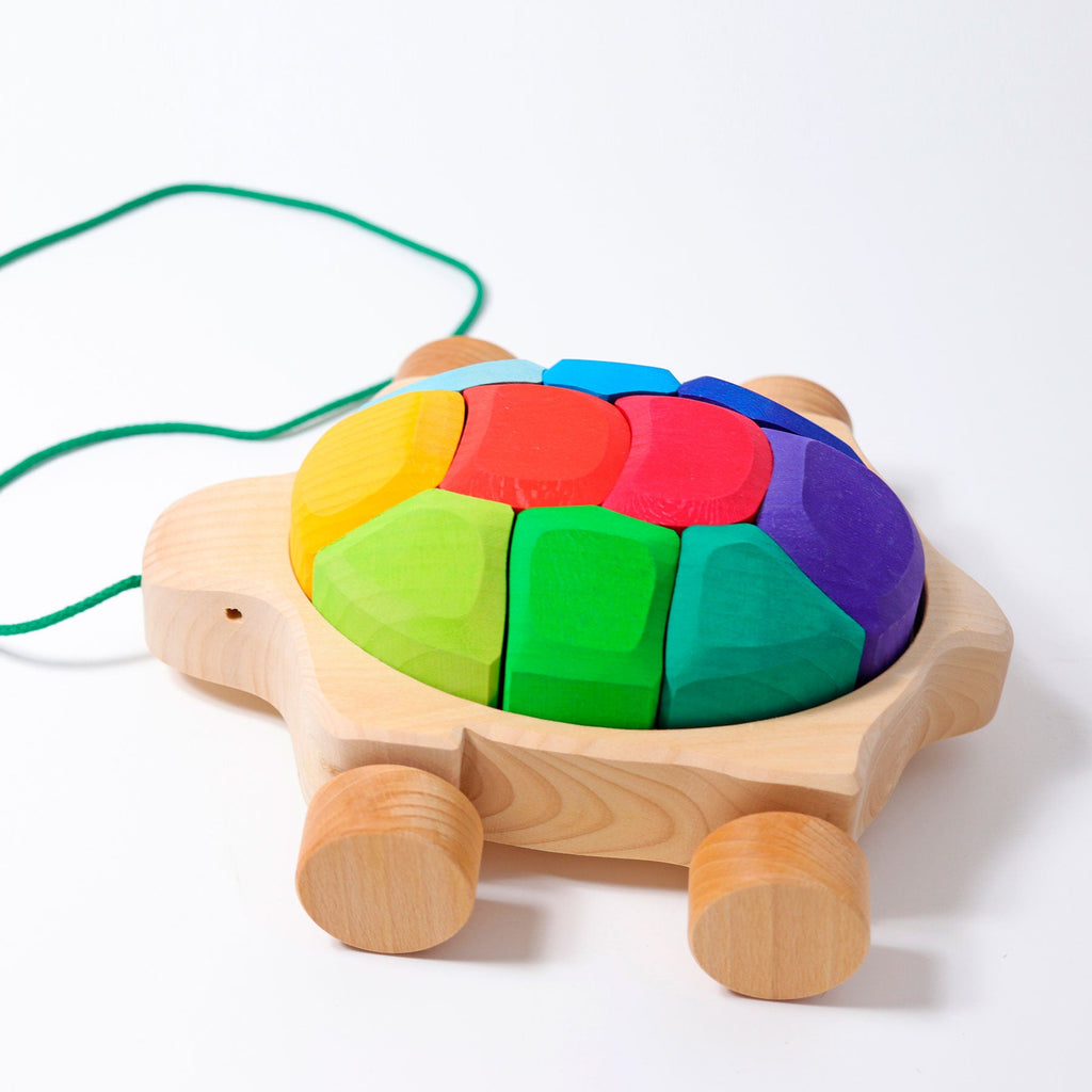 Grimm's Pullalong Turtle - vendor-unknown - Honeybee Toys