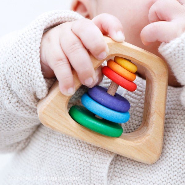 Grimm's Pyramid Rattle - vendor-unknown - Honeybee Toys