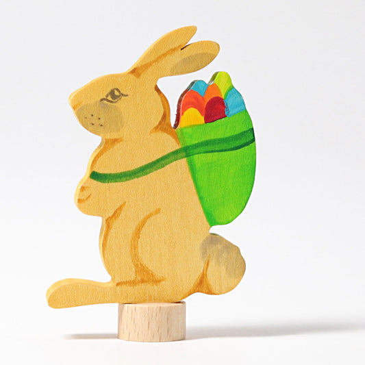 Grimm's Rabbit with Basket Decoration - vendor-unknown - Honeybee Toys