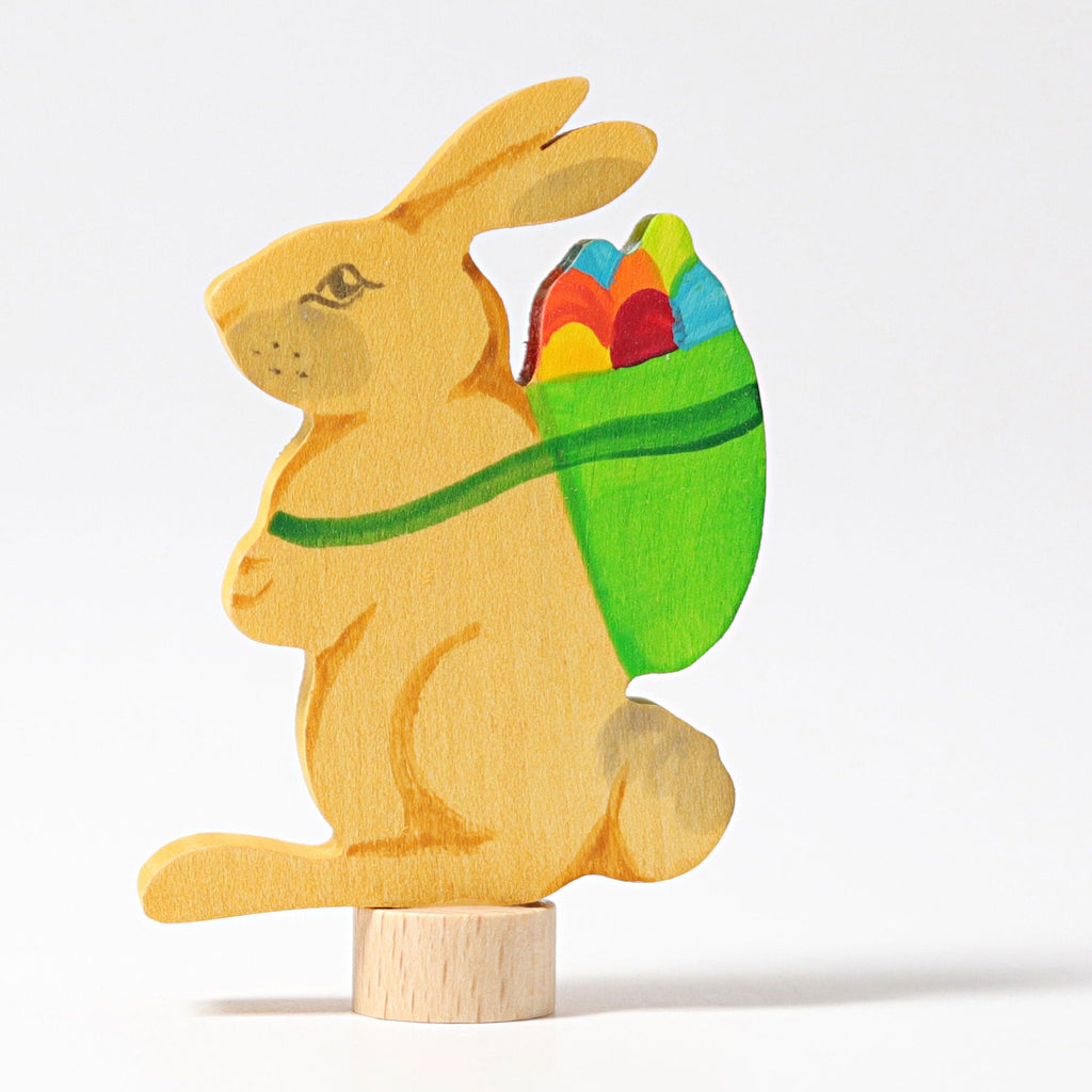 Grimm's Rabbit with Basket Decoration - vendor-unknown - Honeybee Toys