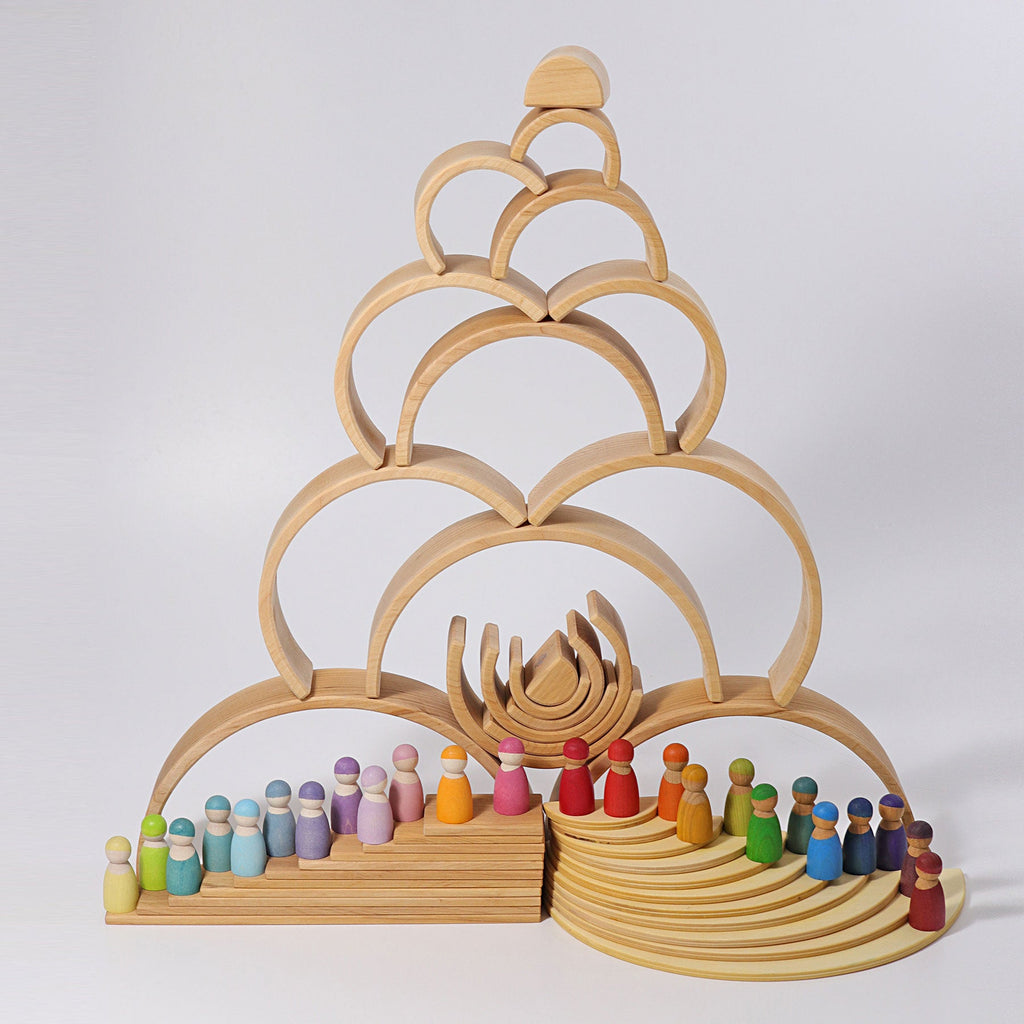 Grimm's Rainbow Large Natural - vendor-unknown - Honeybee Toys