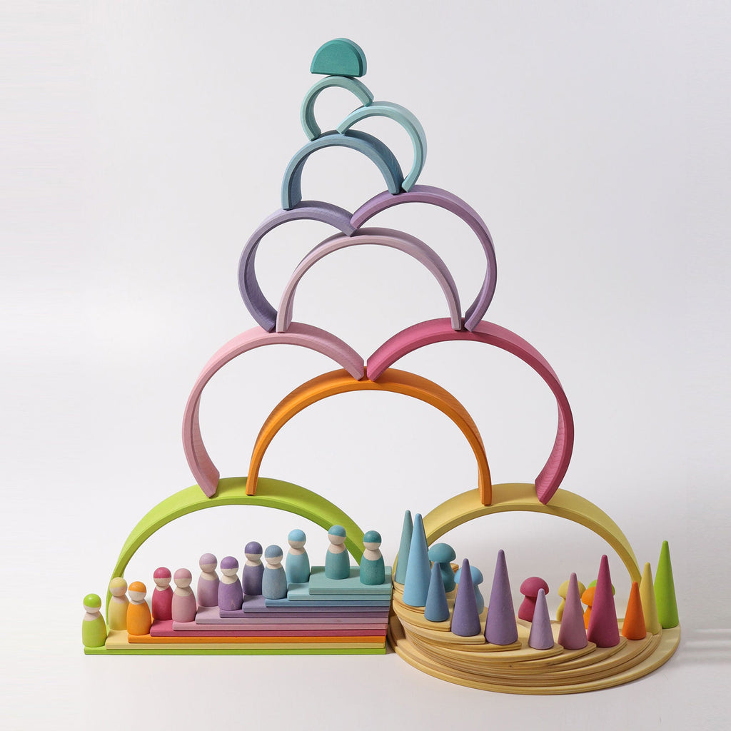 Grimm's Rainbow Large Pastel - vendor-unknown - Honeybee Toys