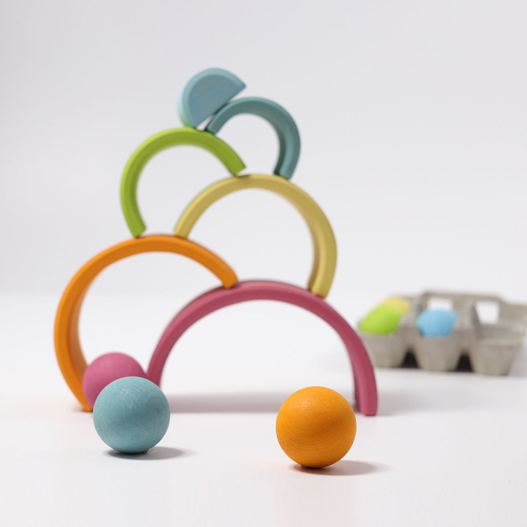 Grimm's Rainbow Medium Pastel - vendor-unknown - Honeybee Toys