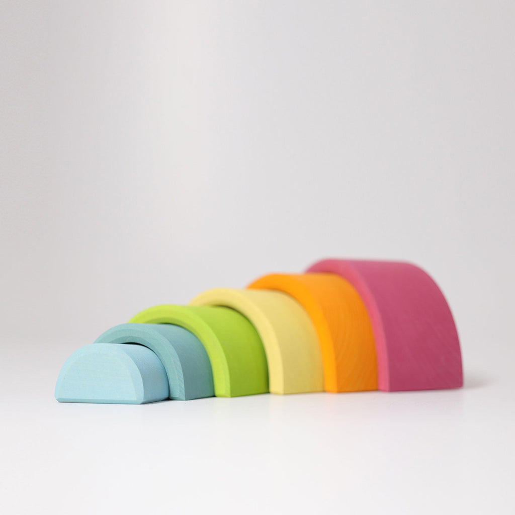 Grimm's Rainbow Medium Pastel - vendor-unknown - Honeybee Toys