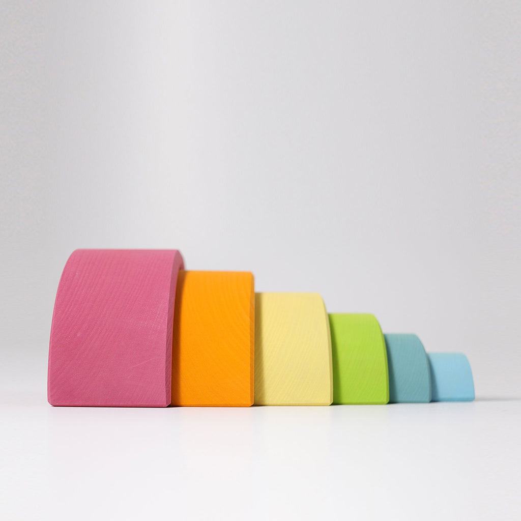 Grimm's Rainbow Medium Pastel - vendor-unknown - Honeybee Toys