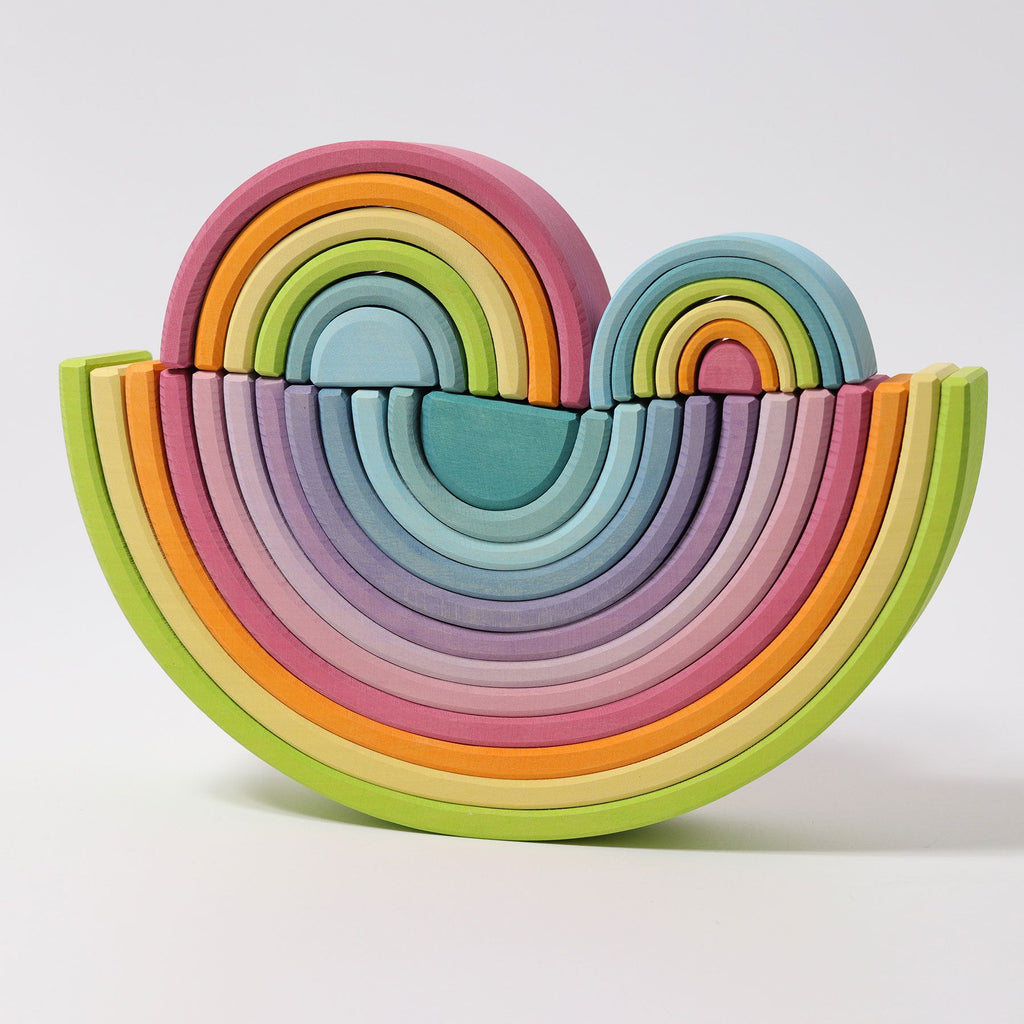 Grimm's Rainbow Medium Pastel - vendor-unknown - Honeybee Toys