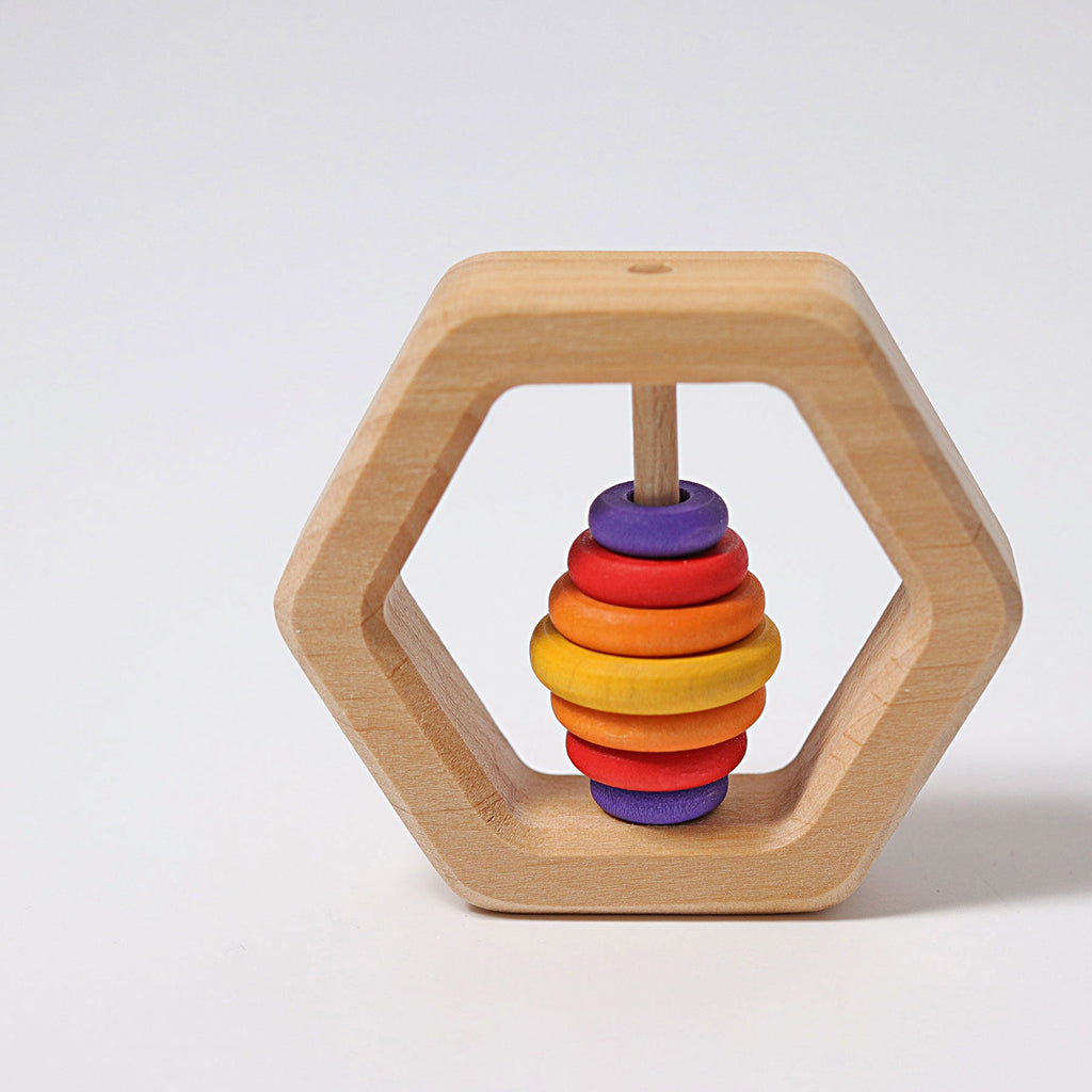 Grimm's Rattle Hexagonal - vendor-unknown - Honeybee Toys