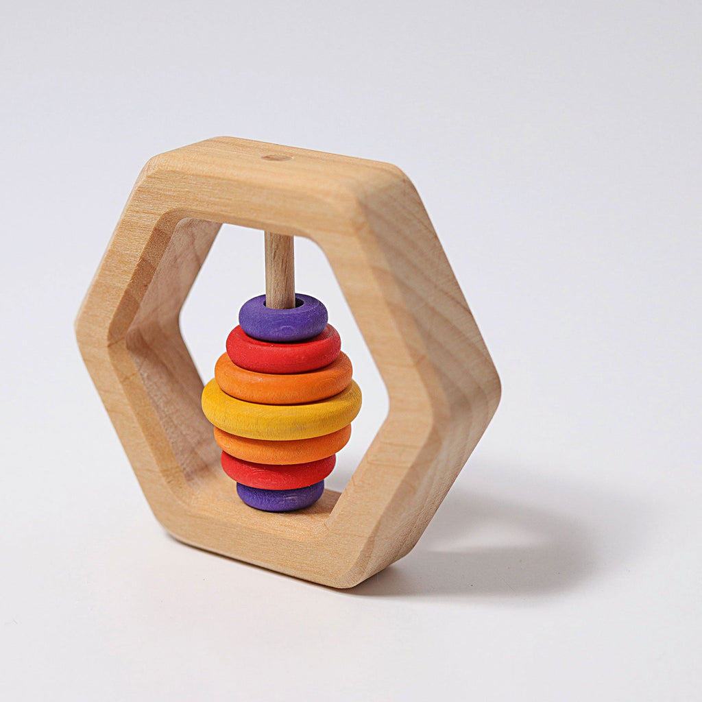 Grimm's Rattle Hexagonal - vendor-unknown - Honeybee Toys