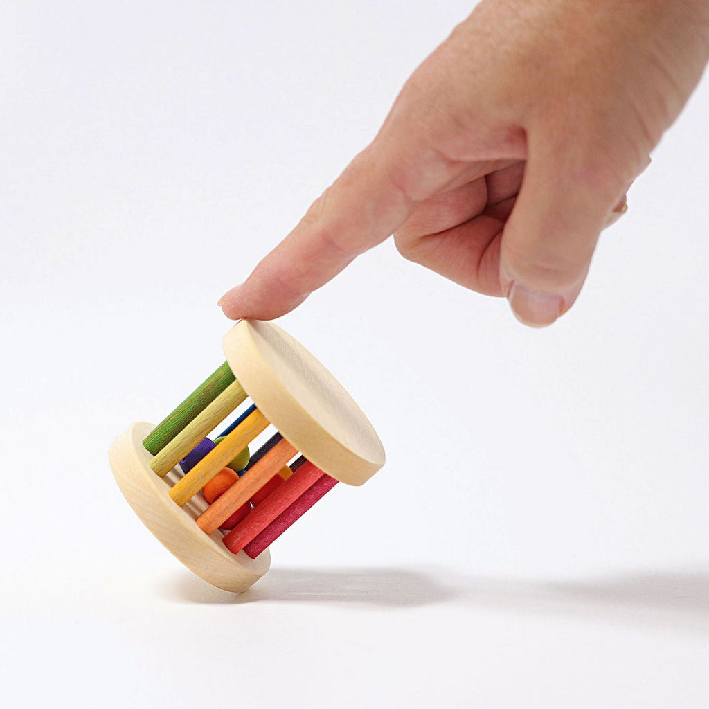 Grimm's Rattle Rolling Wheel - vendor-unknown - Honeybee Toys