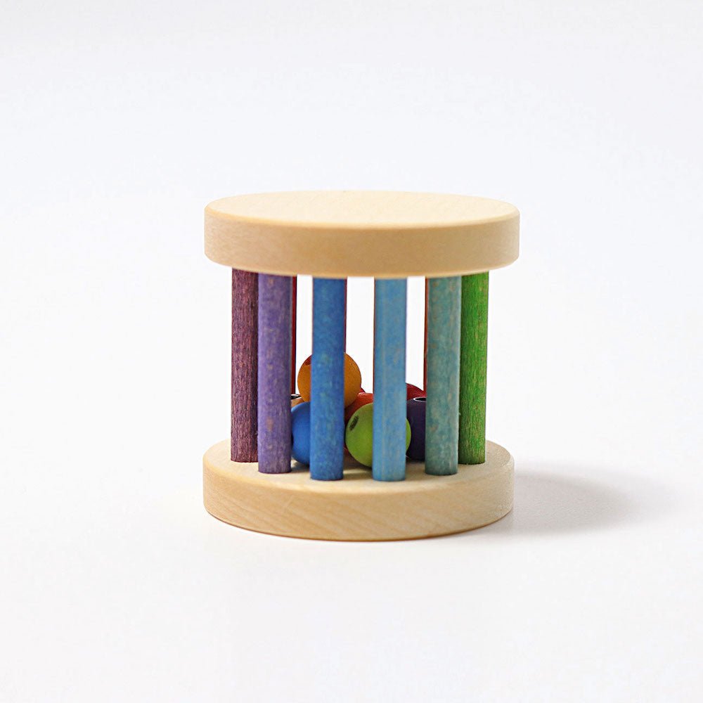 Grimm's Rattle Rolling Wheel - vendor-unknown - Honeybee Toys