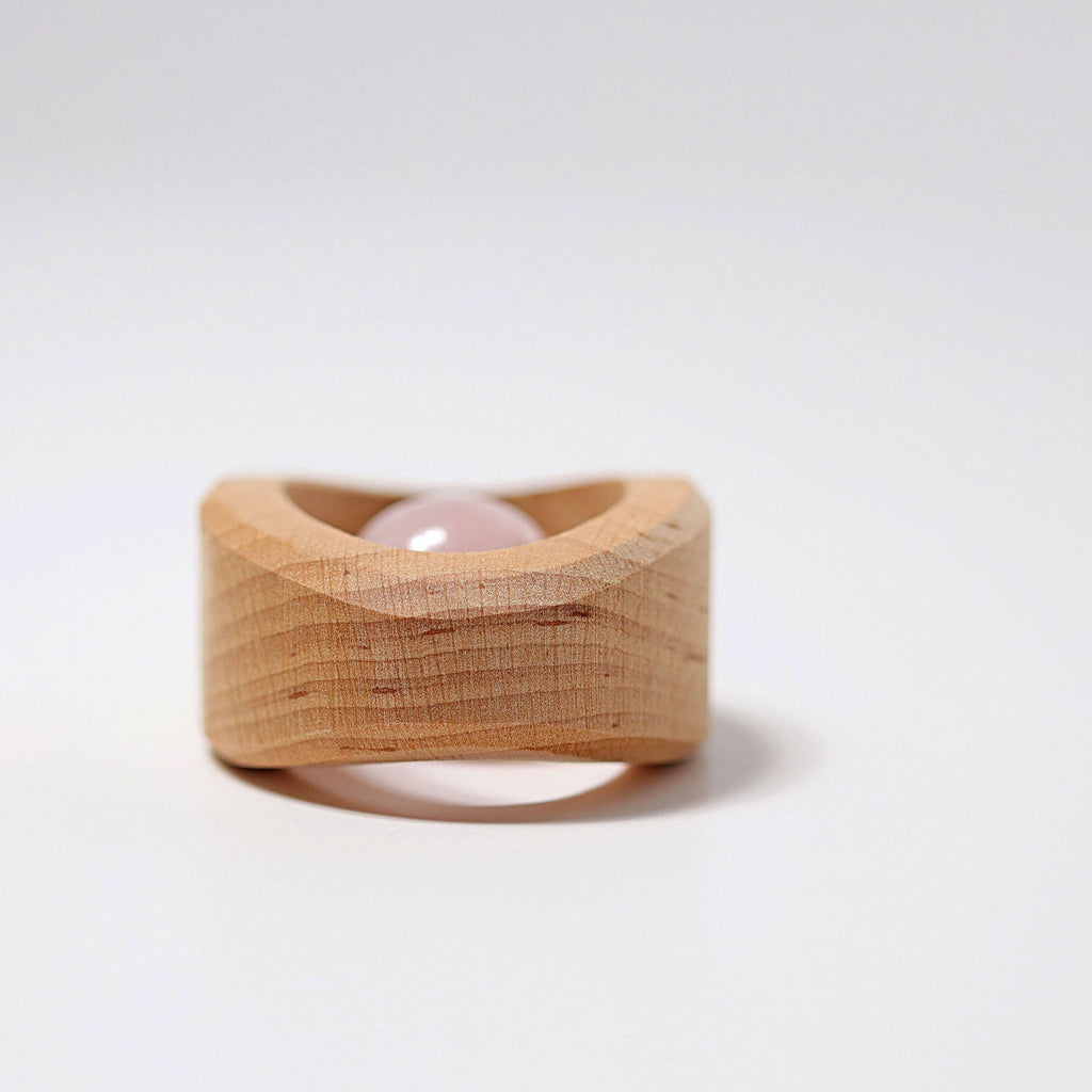 Grimm's Rattle Rose Quartz - vendor-unknown - Honeybee Toys