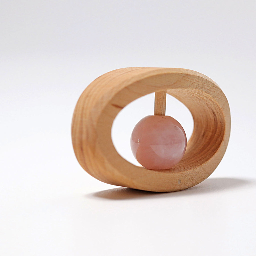 Grimm's Rattle Rose Quartz - vendor-unknown - Honeybee Toys