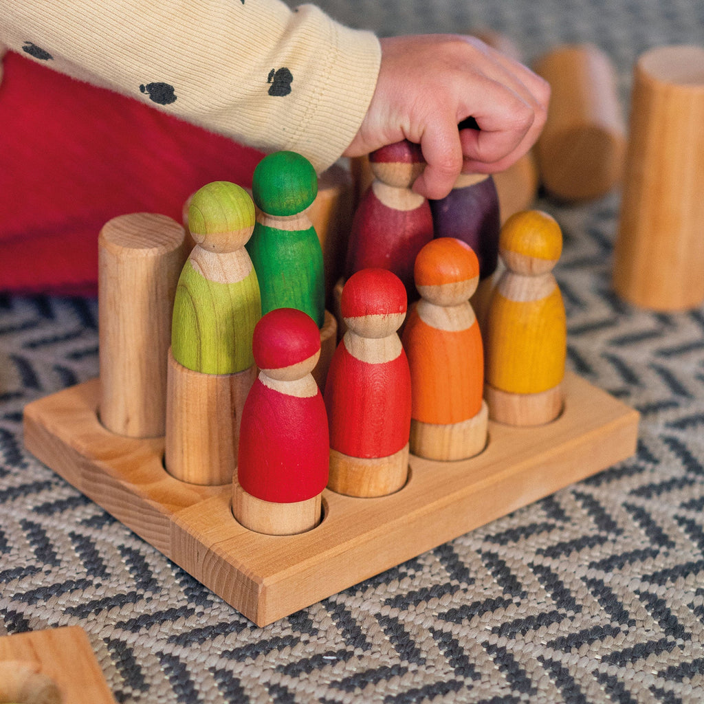 Grimm's Rollers Small Sorting Game Natural - vendor-unknown - Honeybee Toys