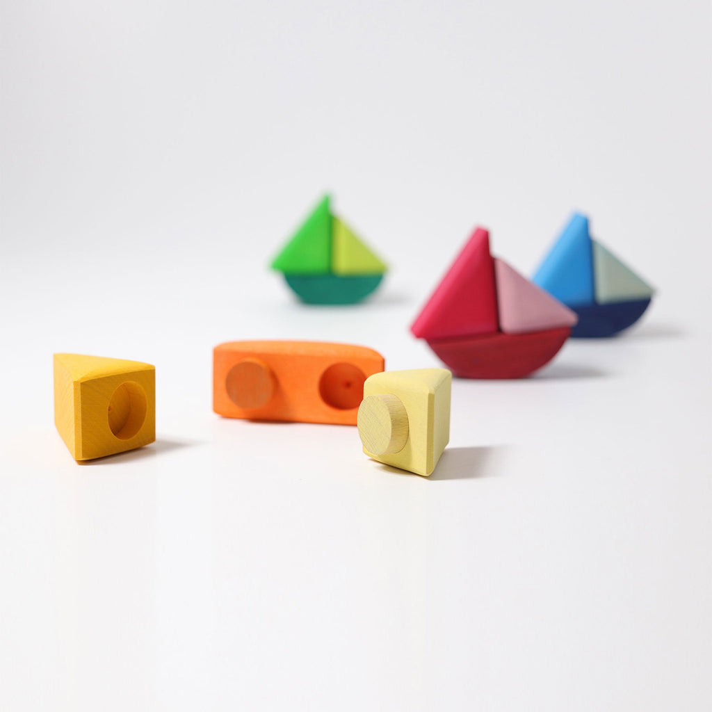 Grimm's Rolling Boats - vendor-unknown - Honeybee Toys