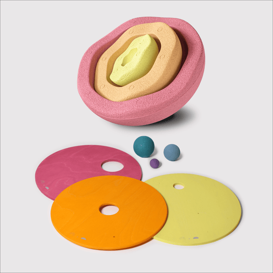 Grimm's Rolling Disc Combo with 38% off Stapelstein Inside Warm Pastel - vendor-unknown - Honeybee Toys