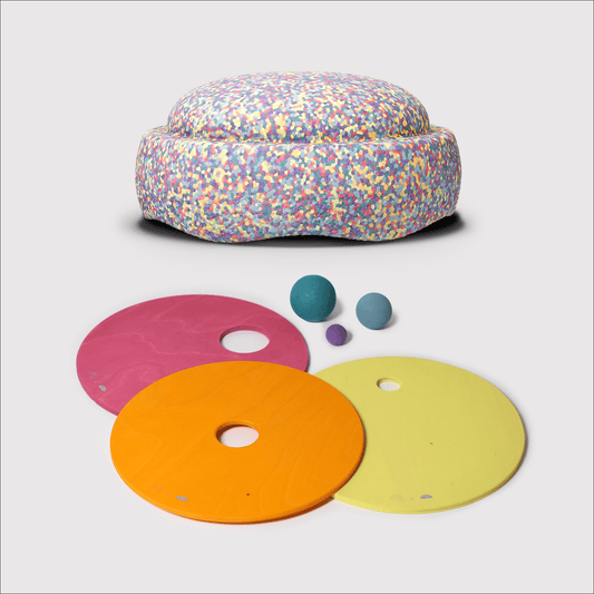Grimm's Rolling Disc Warm Pastel with 33% OFF Stapelstein Pastel Confetti Stone - vendor-unknown - Honeybee Toys