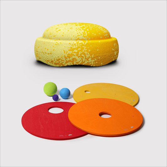 Grimm’s Rolling Discs Classic Warm with 33% OFF Stapelstein Wattle Stone - vendor-unknown - Honeybee Toys