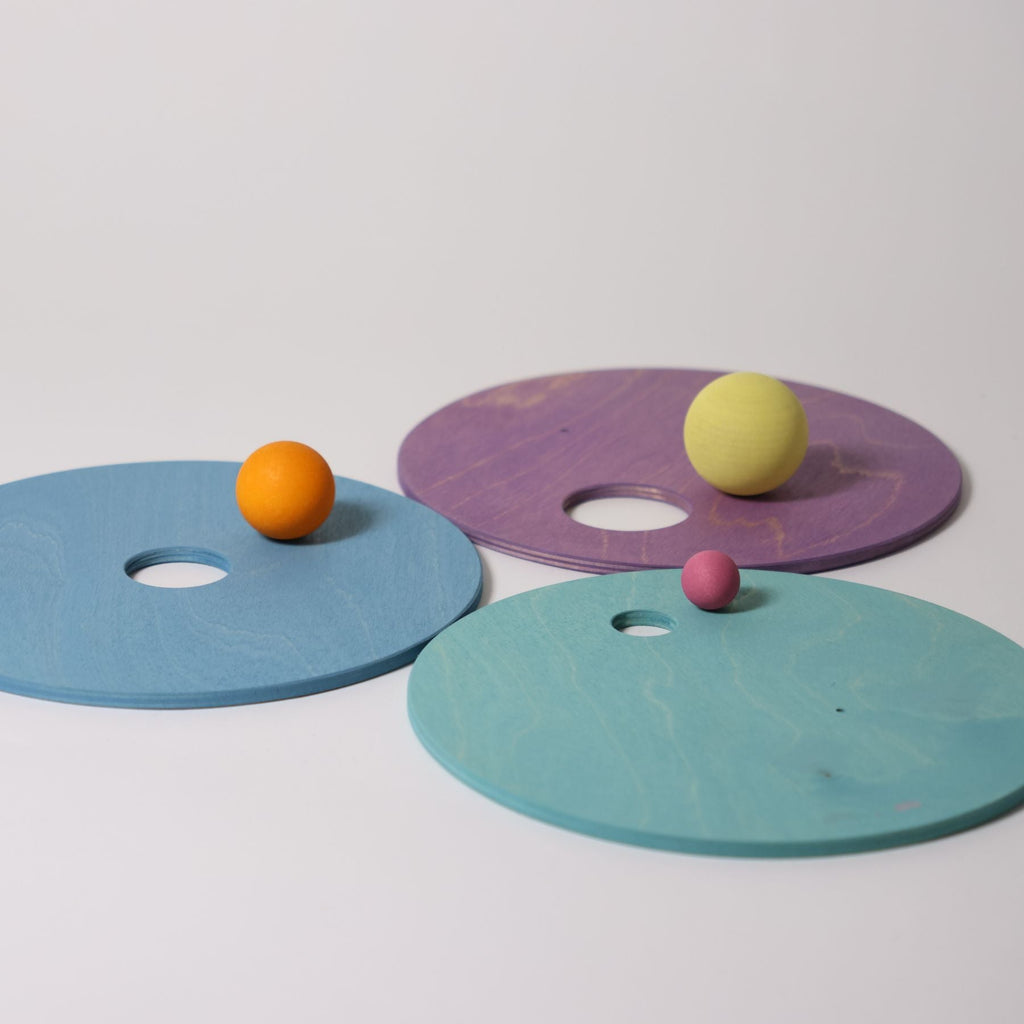 Grimm's Rolling Discs Cool Pastel - vendor-unknown - Honeybee Toys