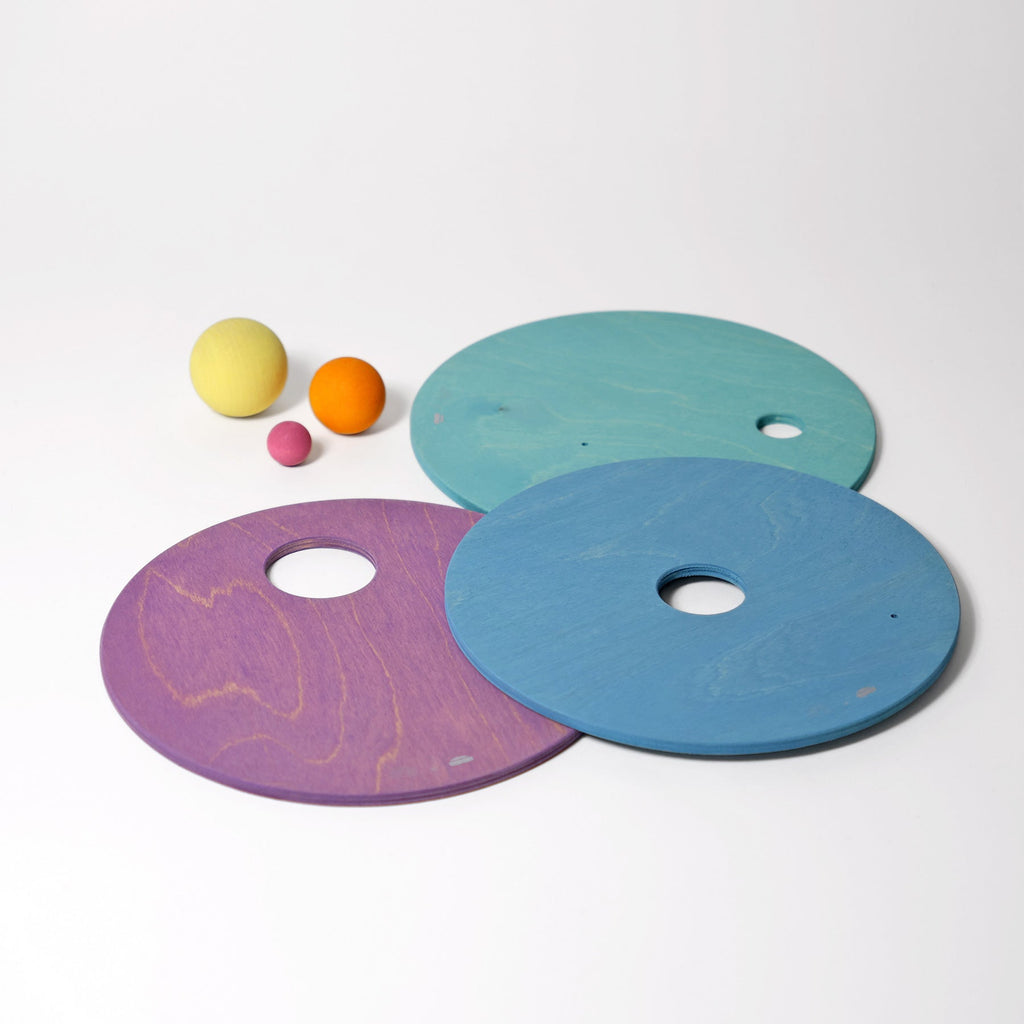Grimm's Rolling Discs Cool Pastel - vendor-unknown - Honeybee Toys