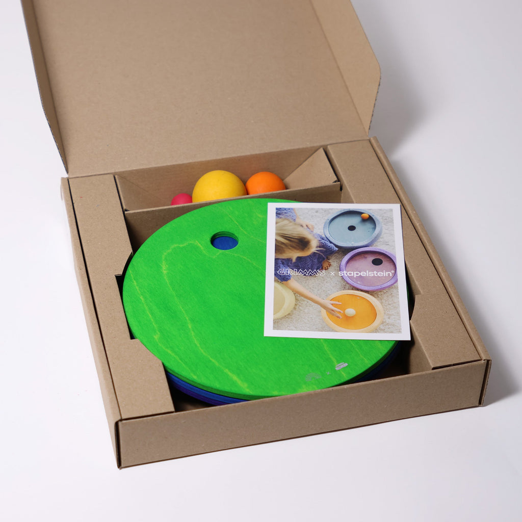 Grimm's Rolling Discs Cool Rainbow - vendor-unknown - Honeybee Toys