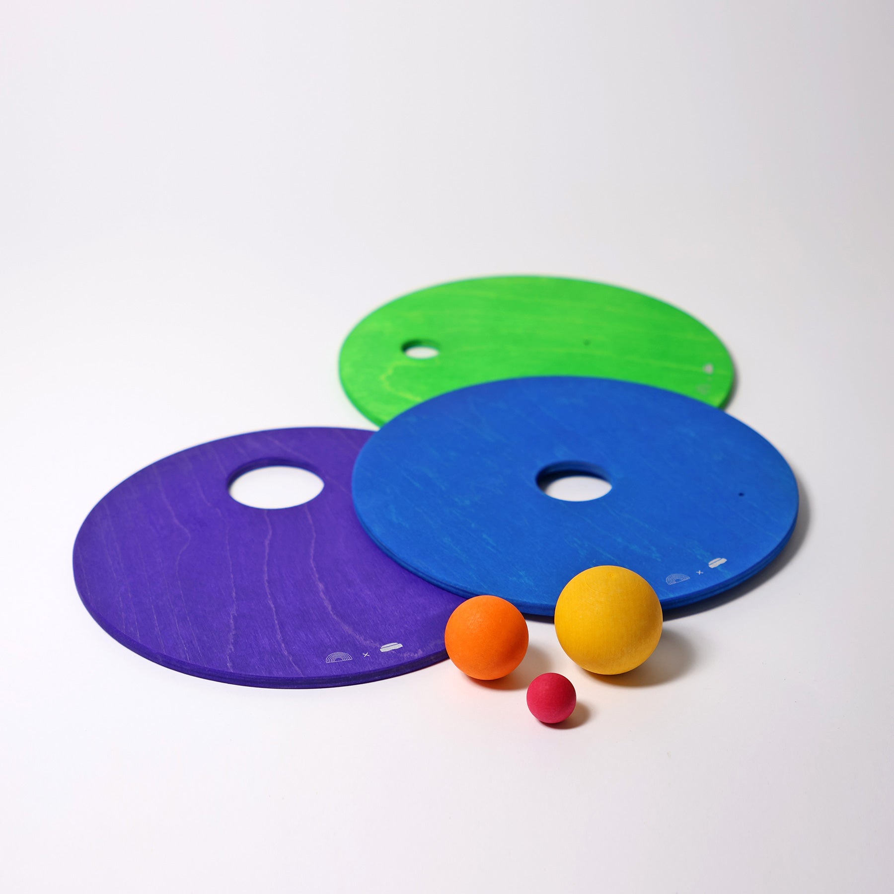 Grimm's Rolling Discs Cool Rainbow - vendor-unknown - Honeybee Toys