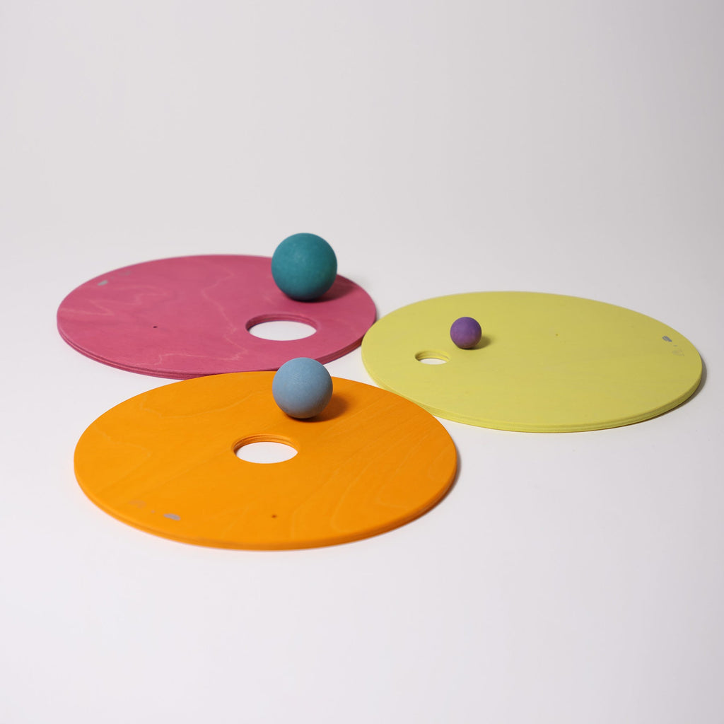 Grimm's Rolling Discs Warm Pastel - vendor-unknown - Honeybee Toys