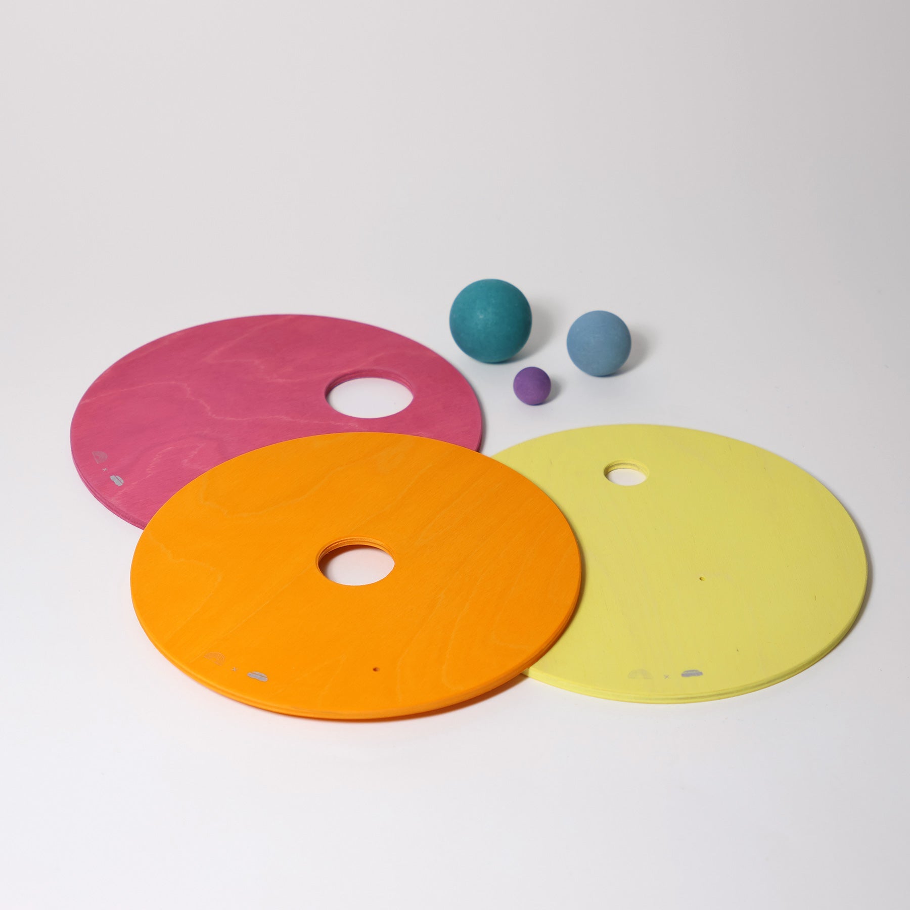 Grimm's Rolling Discs Warm Pastel - vendor-unknown - Honeybee Toys