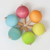 Grimms Set 6 Pastel Spinning Tops - vendor-unknown - Honeybee Toys
