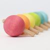 Grimms Set 6 Pastel Spinning Tops - vendor-unknown - Honeybee Toys